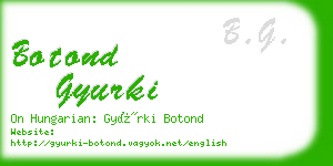 botond gyurki business card